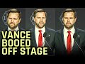 Utterly Humiliated JD Vance Gets Booed Off Stage