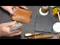 【diy】オピネルのシースを作る opinel leather sheath