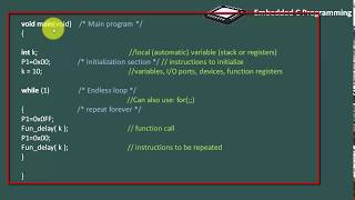 13 Embedded c program structure