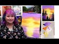 father and child fishing sunset 🌺🌸🌼 easy beginners acrylic painting step by step acrylictutorial