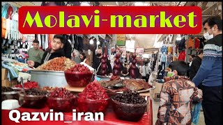 Walking in molavi market qazvin