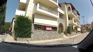 The Historic town of Kalavryta (Καλάβρυτα, city driving, Greece) - onboard camera