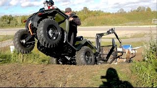 Vahva Jussi 320 \u0026 Polaris Sportsman 570 test drive