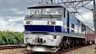 【レア】鹿島貨物を走るEF210【桃太郎】手を振る運転士