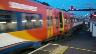 South West Trains DMU's no's: 159017-159021-159015 @ Salisbury {1L56} 14/12/2016.