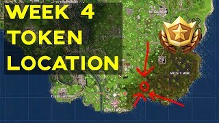 fortnite week 4 token challenge locati - fortnite follow the treasure map found in moisty mire