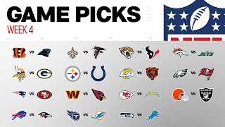 Week 4 Game Picks!