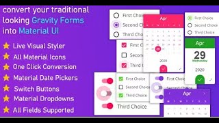 Gravitizer Gravity Forms Material UI Styler
