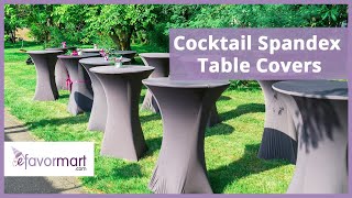 Cocktail Spandex Table Covers | Table Decor | eFavormart.com