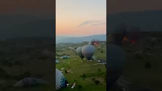 Hot air balloon | Morning ride of hot air balloon in Cappadocia Turkey #shorts #shortvideo