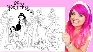 Coloring Every Disney Princess | Disney Princess Coloring Pages All Characters