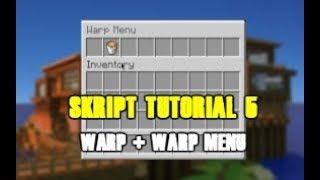 Minecraft Skript Tutorial 5 - Warp + Warp Menu