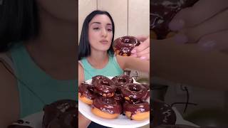 Американские Пончики «Донаты» Покрытые Шоколадом 🍩 #пончики #донат #shorts