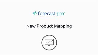 New Product Mapping in Forecast Pro TRAC v7