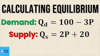 How to Calculate Market Equilibrium | (NO GRAPHING) | Think Econ