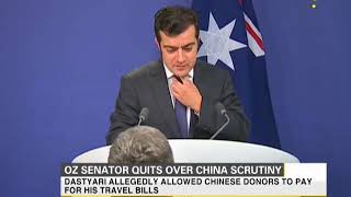 Australian Senator quits over China scrutiny