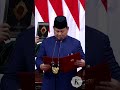 Sumpah Presiden Prabowo Subianto