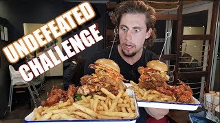 UNDEFEATED FOOD CHALLENGE! | Massive Fried Chicken Cheat Meal