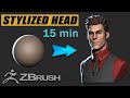 Stylized Male Head Sculpting(Zbrush)