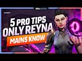 5 Pro Tips ONLY REYNA MAINS Know! - Valorant Agent Guide