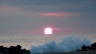 2012年1月1日 初日の出 福島県いわき市平 沼ノ内海岸 [HD]