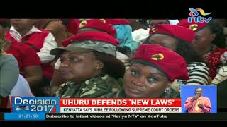 Uhuru defends new election laws