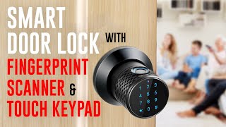 Best Fingerprint Smart Door Lock in 2023! The Elemake Smart Lock