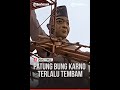 TAK MIRIP, PATUNG BUNG KARNO DI SUMSEL VIRAL, WAJAHNYA TERLALU TEMBAM