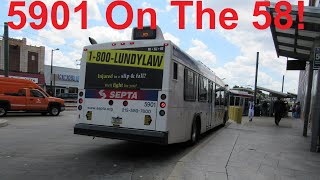 NeoplanDude | SEPTA (Musical ZF) 2004 New Flyer D40LF #5901 On Route 58, Part 2!