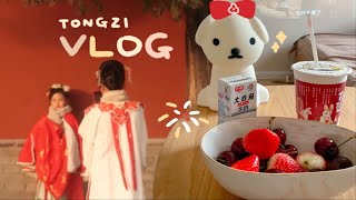 【桐子2023新年Vlog】满街人都穿汉服的西安新年｜大唐不夜城与大雁塔美景｜回家过年日常