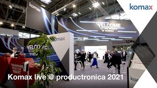 Komax live @ productronica 2021