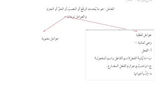 النحو الواضح 9-نظرية العامل