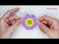 crochet flower i crochet double layered flower i crochet 3d flower