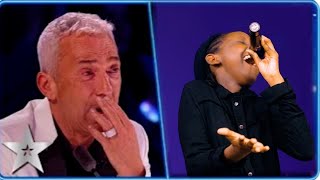 Keisha act get Simon Cowell's GOLDEN BUZZER with emotional Audition| Britain's Got Talent#BGT#AGT