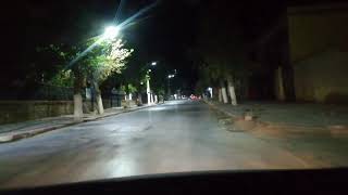 Driving tissemsilt (vialar) algeria by night