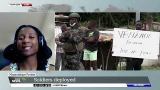 Mozambique Protest | Soldiers deployed as violence escalates: Cidia Chissungo