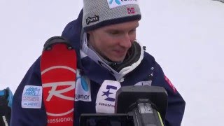 Henrik Kristoffersen secured Slalom globe 2016 at #vitranc2016