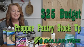 $25 Budget Prepper Pantry Stock Up from Dollar Tree ~ Preparedness