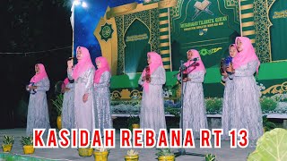 Kasidah Rebana RT.13 Memikat Hati dewan Juri || MTQ Tingkat Desa Tangga