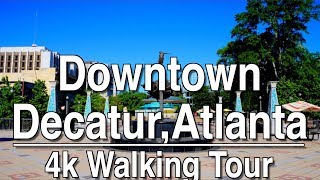 Walking Tour of Downtown Decatur Atlanta | 4K Dji Osmo