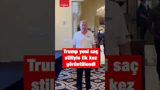 Donald Trump yeni saç stiliyle ilk defa görüntülendi #shorts #trump #hair #keşfet