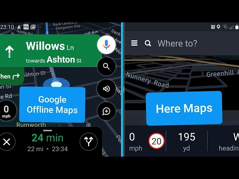 Offline here maps vs offline Google Maps Offline navigation.