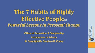 The 7 Habits of Highly Effective People—Powerful Lessons in Personal Change