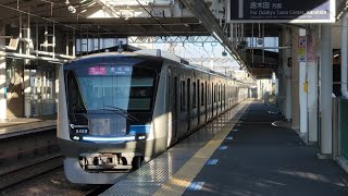 4K【フリー素材】小田急多摩線　五月台駅　発着シーン　2023.4.6(5)