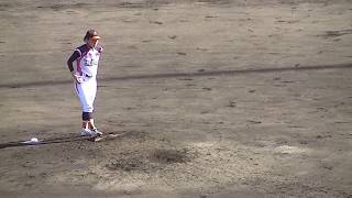 谷山莉奈　投手　2017.9.18　埼玉アストライア　女子プロ野球　所沢航空記念公園野球場