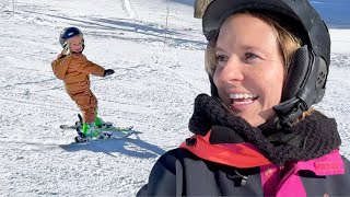 Brit skiing at the same place she tore her ACL!