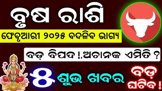 ବୃଷ ରାଶି ଫେବୃଆରୀ ୨୦୨୫ ରାଶିଫଳ | Brusha Rashi February 2025 Rashifala | Taurus February Horoscope Odia