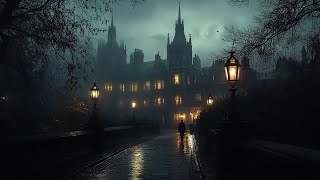 Dark Academia Piano Music for Focused Studying - Gothic Castle Night Ambience for Deep Concentration