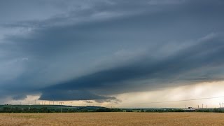 Superzelle bei Alzey, Rheinland Pfalz 24.06.2016 (Mit Zeitraffer)