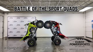 Battle of the last Available Sport quads, Yamaha YFZ 450 VS. Yamaha Raptor 700R